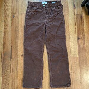 Aritzia Denim Forum brown corduroy pants